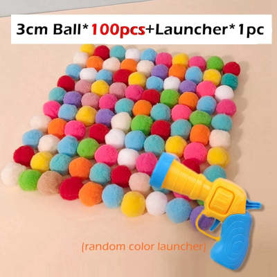 Interactive Cat Pom-Pom Launcher Toy
