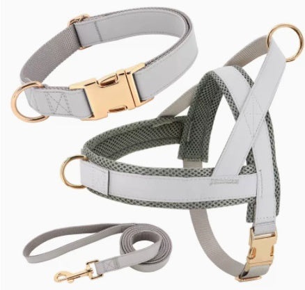 Discover the Ultimate Adjustable Nylon Pet Harness and Leash Walking Set