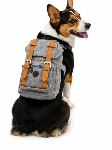 Retro Adjustable Dog Backpack by Swag Fur Wags
